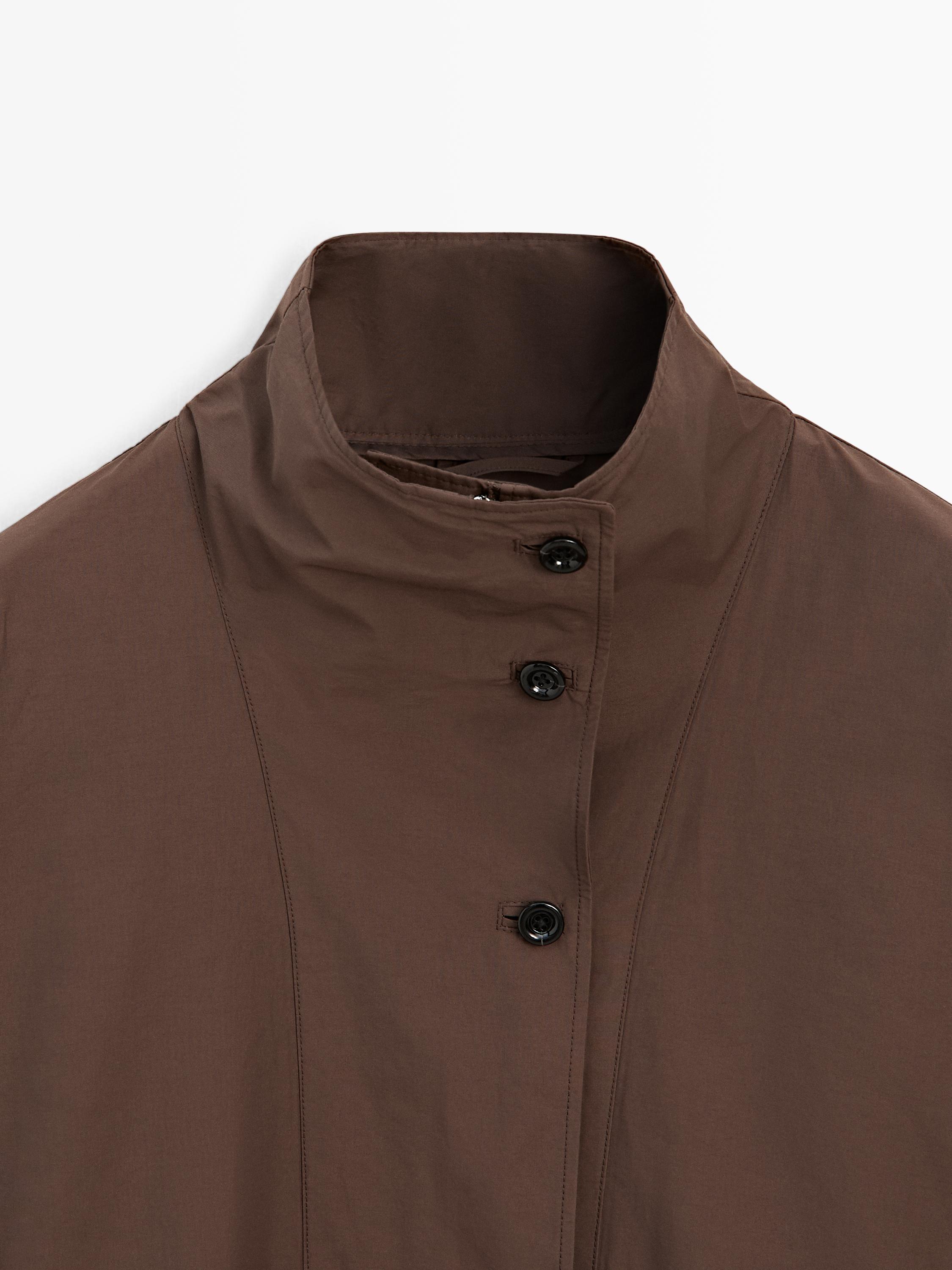Parka volume avec détail col