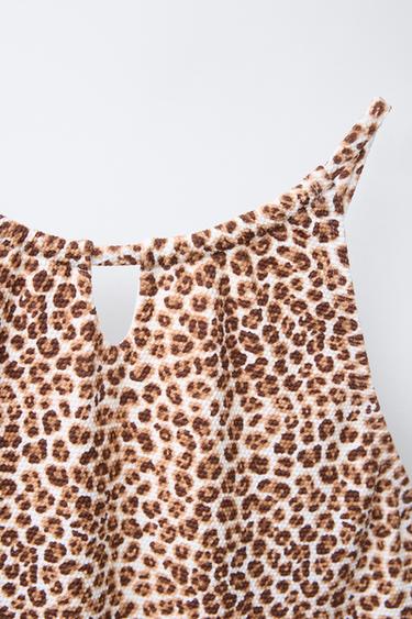 6-14 ANS/ MAILLOT DE BAIN À IMPRIMÉ ANIMAL CUT OUT - Beige clair de Zara - Image 2