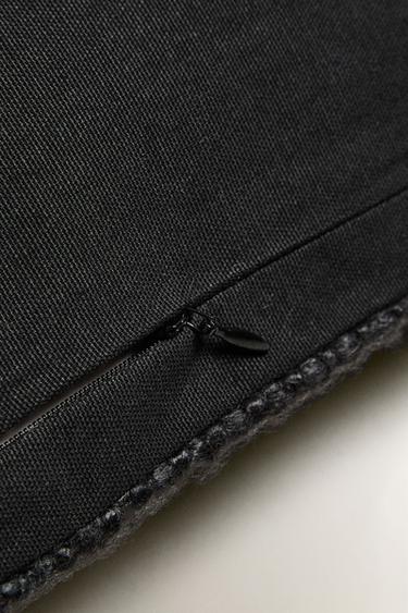 FRINGED CUSHION COVER - Black by Zara - Image 3