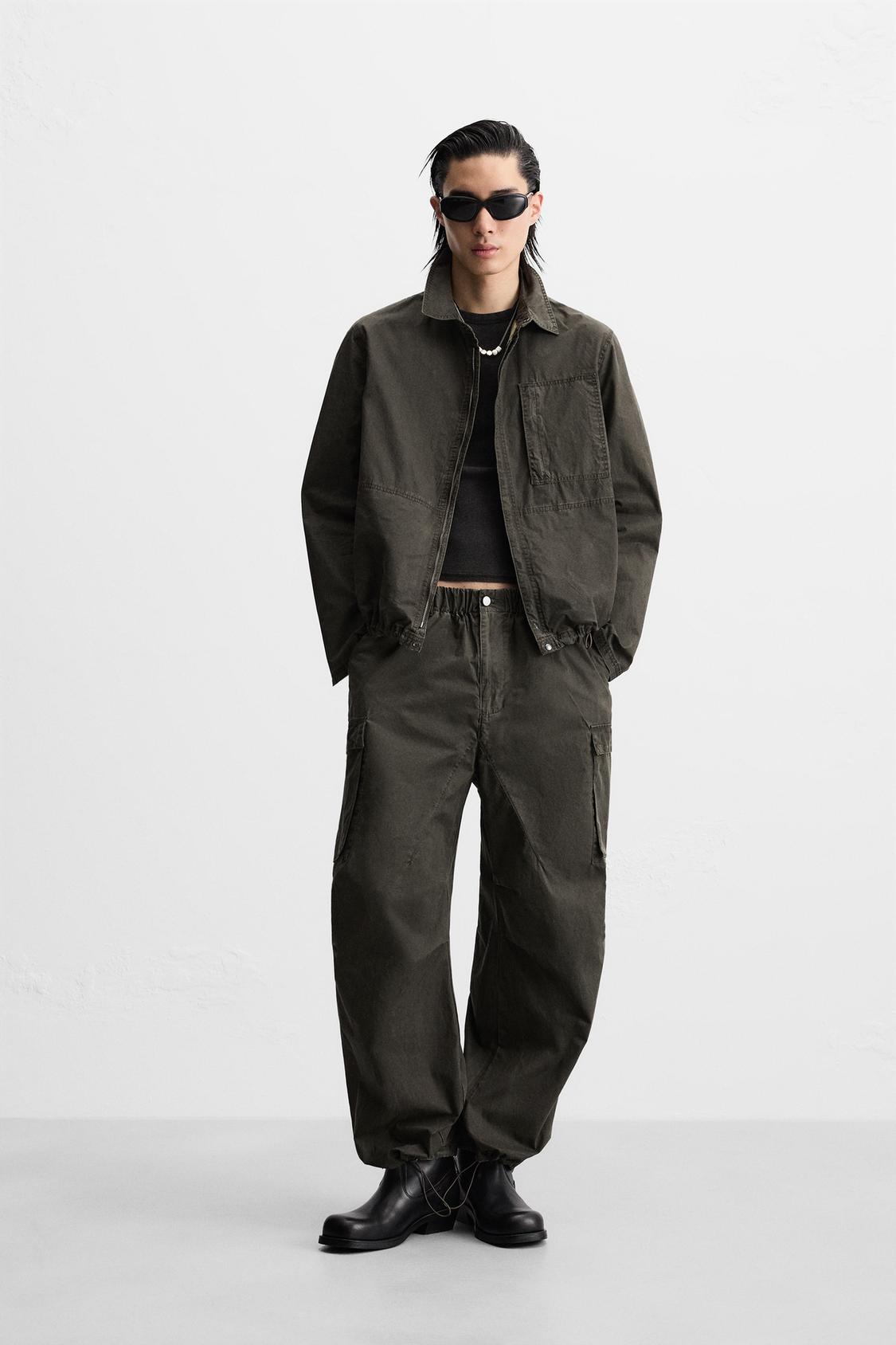 ТЕХНИЧЕСКАЯ КУРТКА, ВЫСТИРАННАЯ ZARA