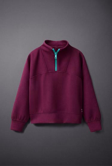 HIGH NECK SWEATSHIRT - Raspberry by Zara