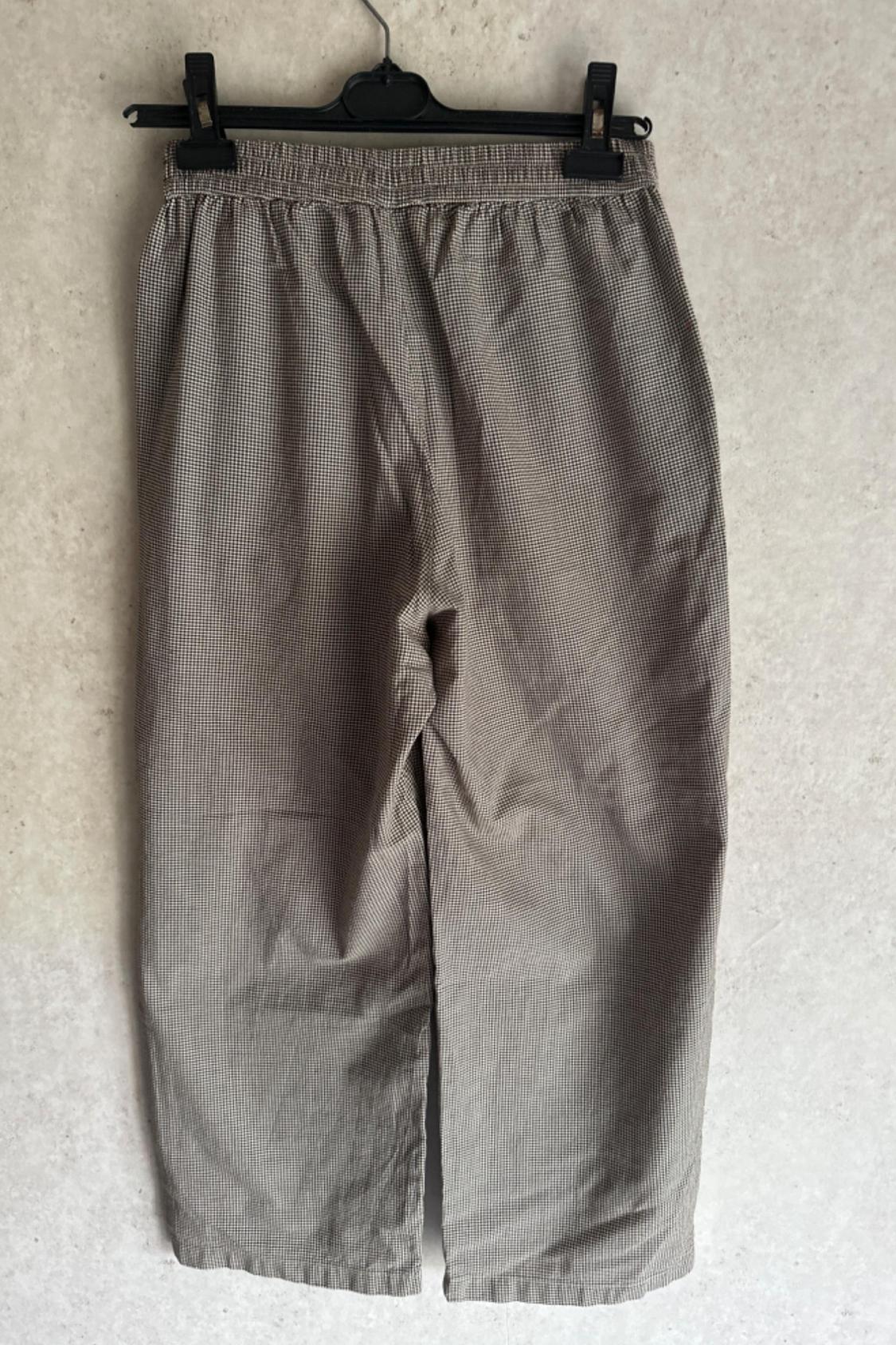 RELAXED FIT CHECKED SUIT TROUSERS - Image 2