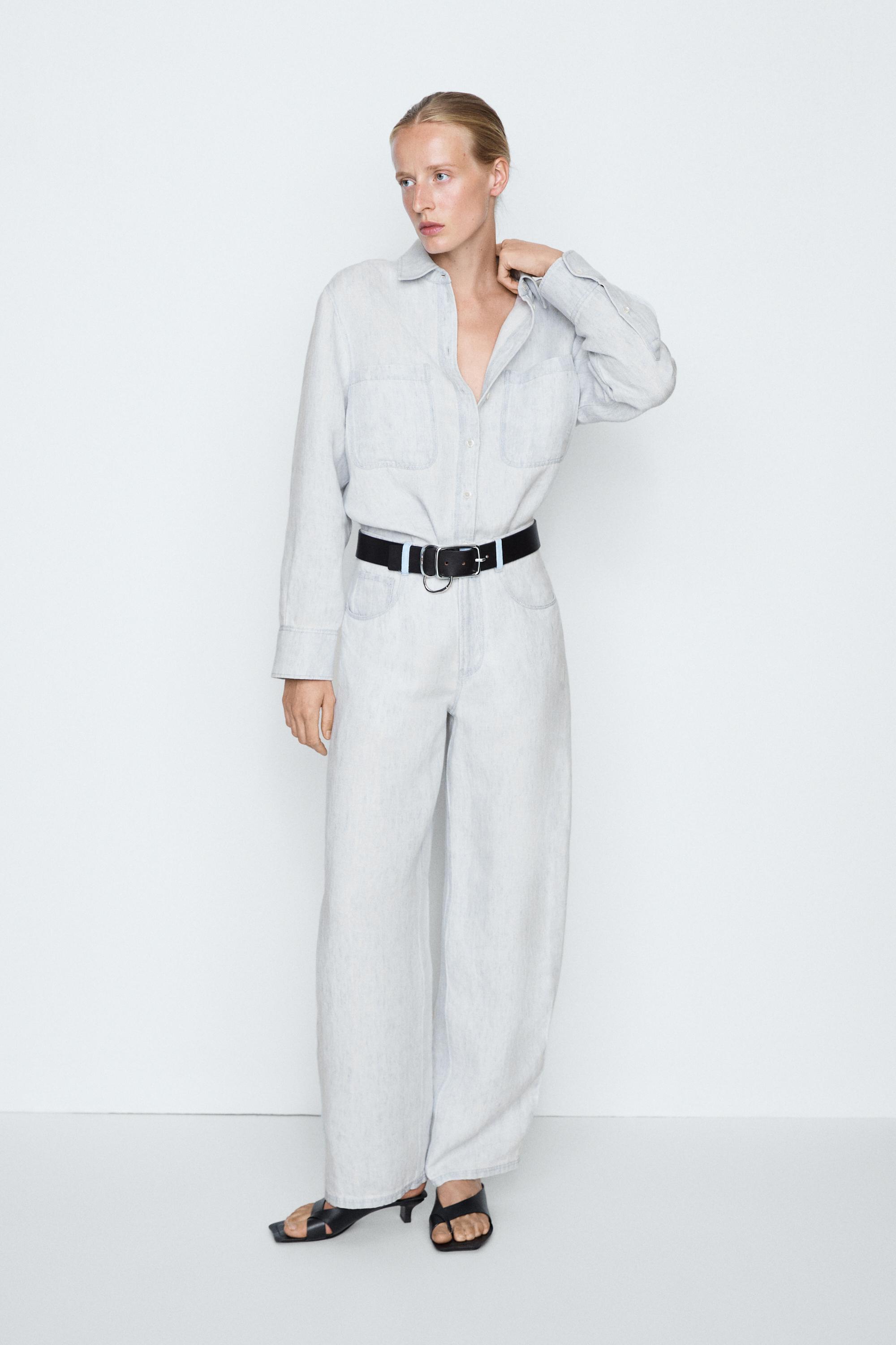 100% linen barrel fit pants - STUDIO