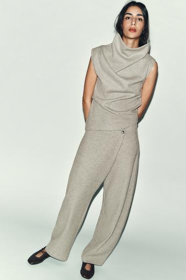 SLEEVELESS TOP - Grey by Zara