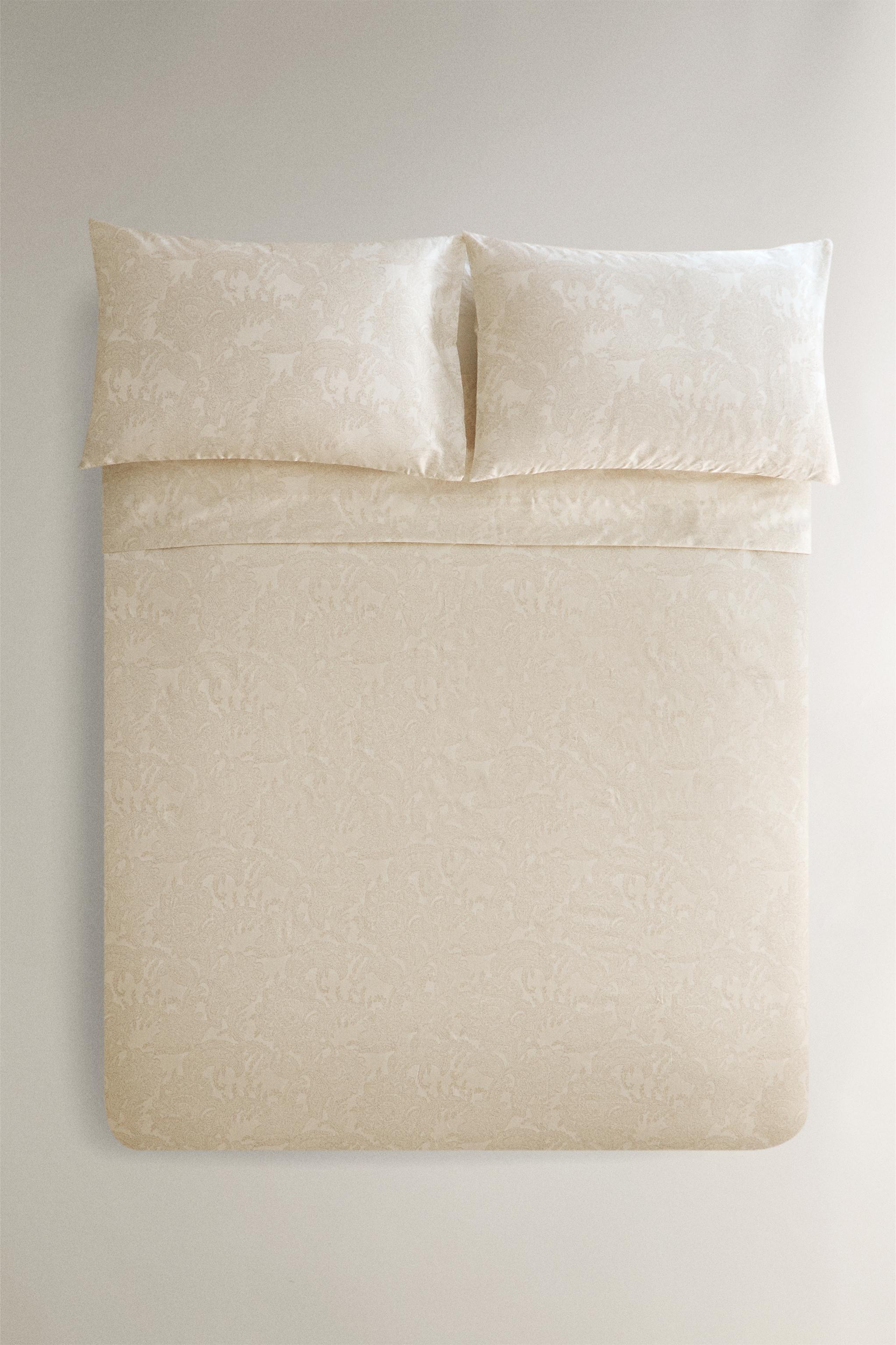 HOUSSE DE COUETTE SATIN IMPRIMÉ CACHEMIRE