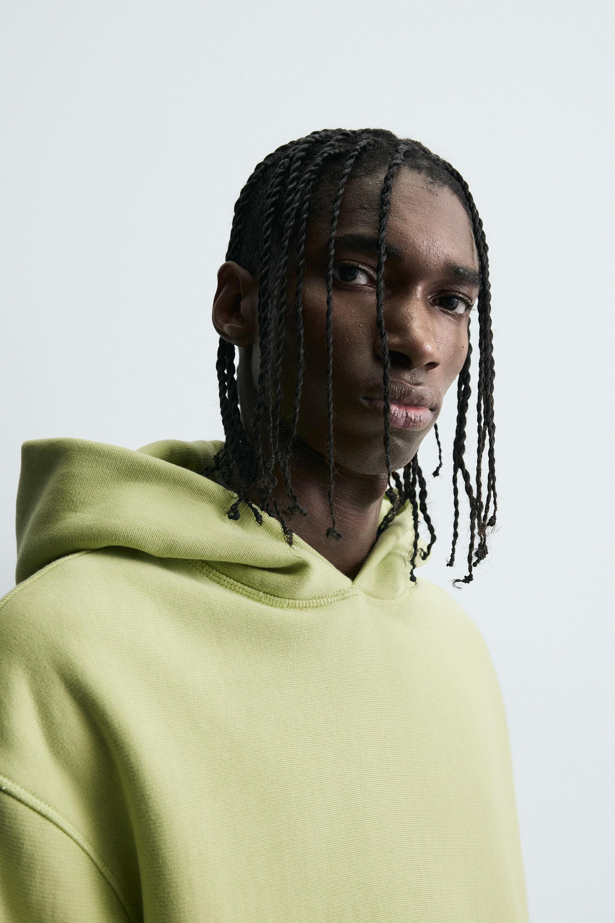 WASHED EFFECT HOODIE SWEATSHIRT - Pistachio green | ZARA Canada