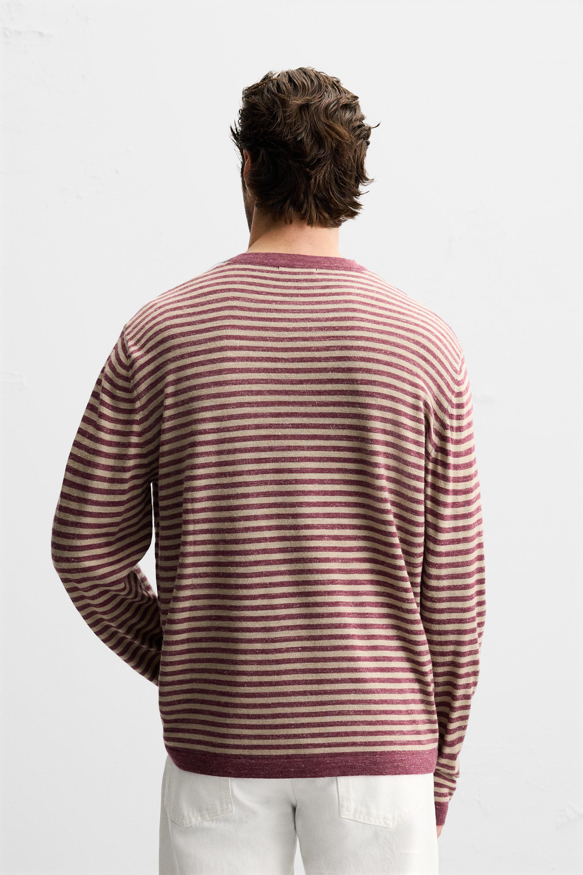 ★ZARA★ STRIPED JACQUARD SWEATER ABSTRACT JACQUARD SWEATER - Green | ZARA Australia