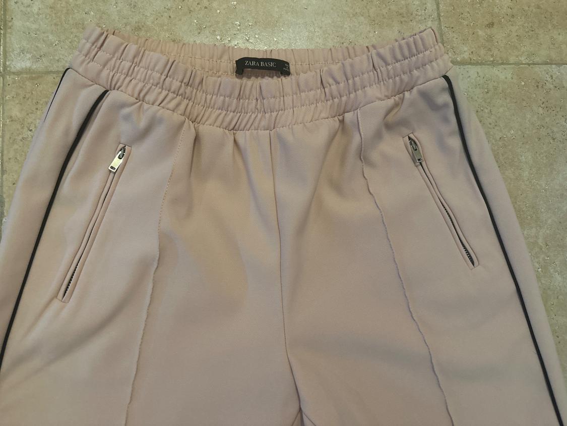 FLOWING TROUSERS WITH CONTRASTING TRIMS - Image 3