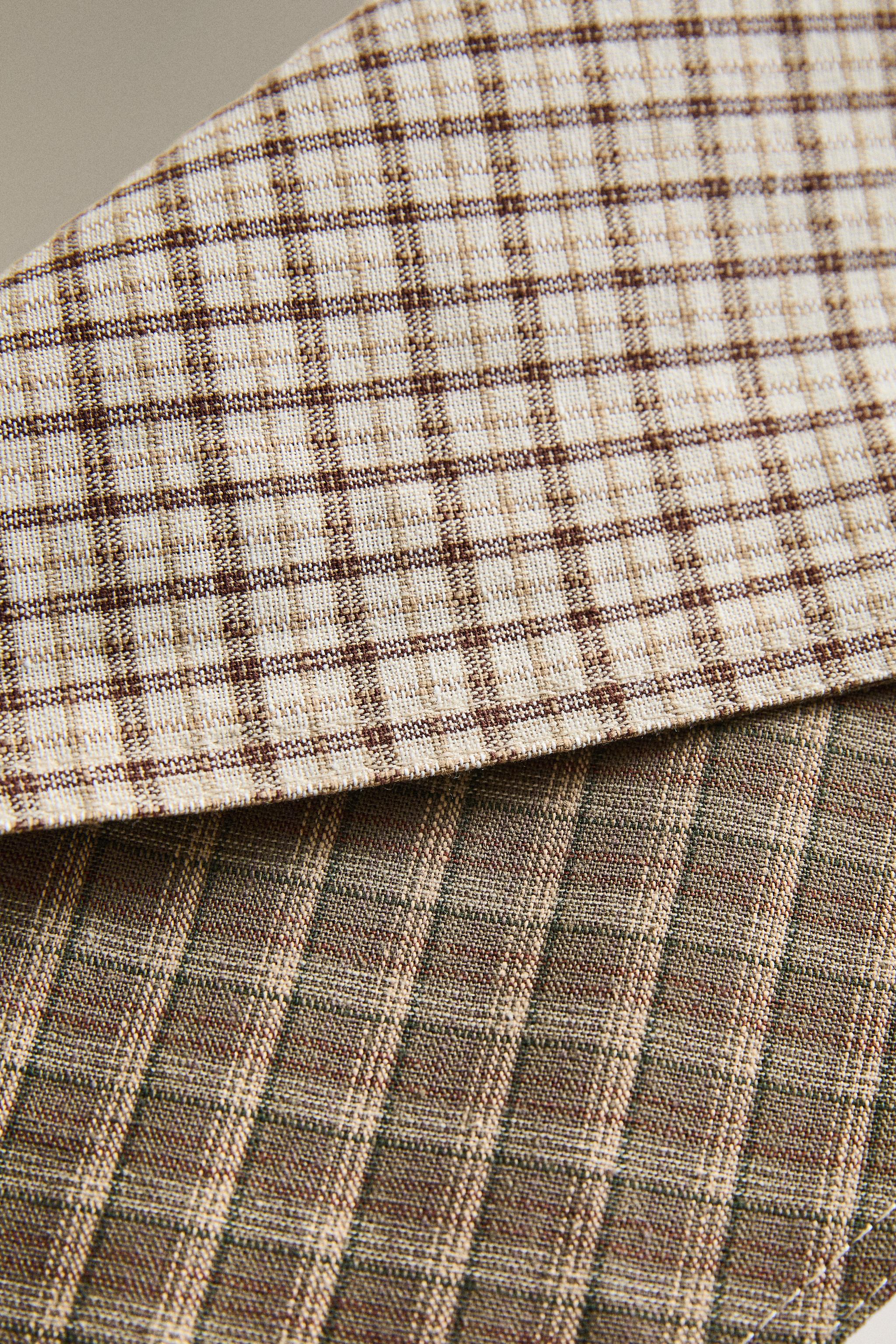 BANDANA COTON LIN CARREAUX ANIMAUX DE COMPAGNIE