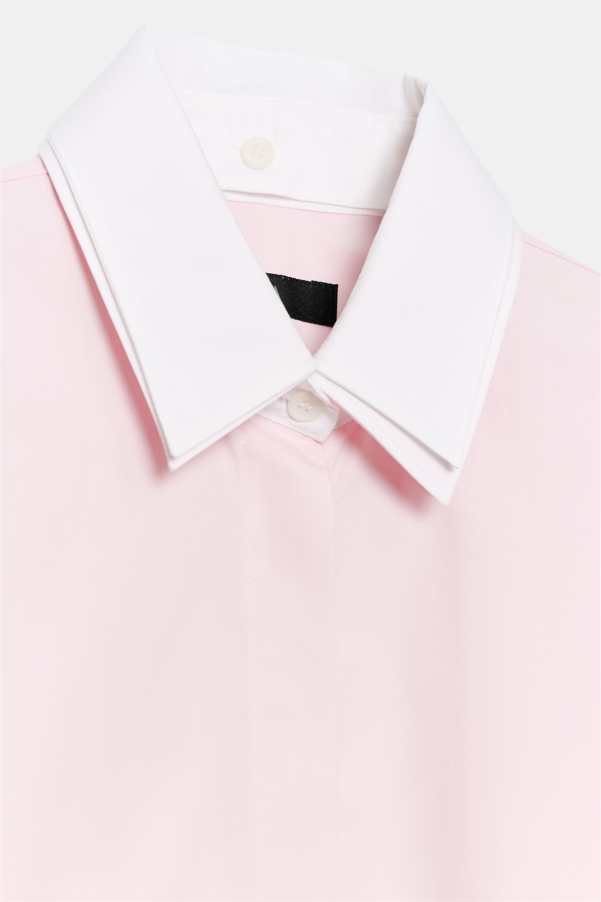 ZW COLLECTION DOUBLE COLLAR SHIRT