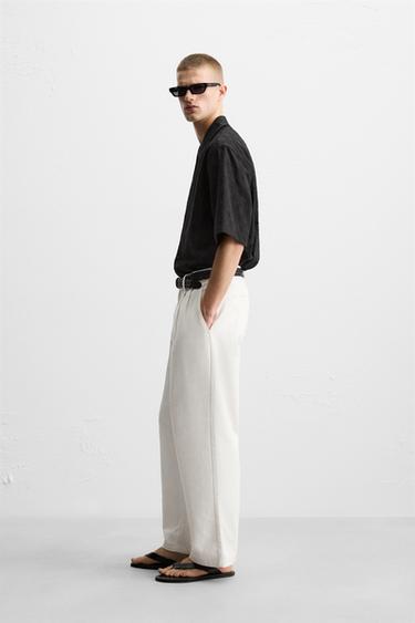 GEOMETRIC EMBROIDERY SHIRT - Black by Zara - Image 3
