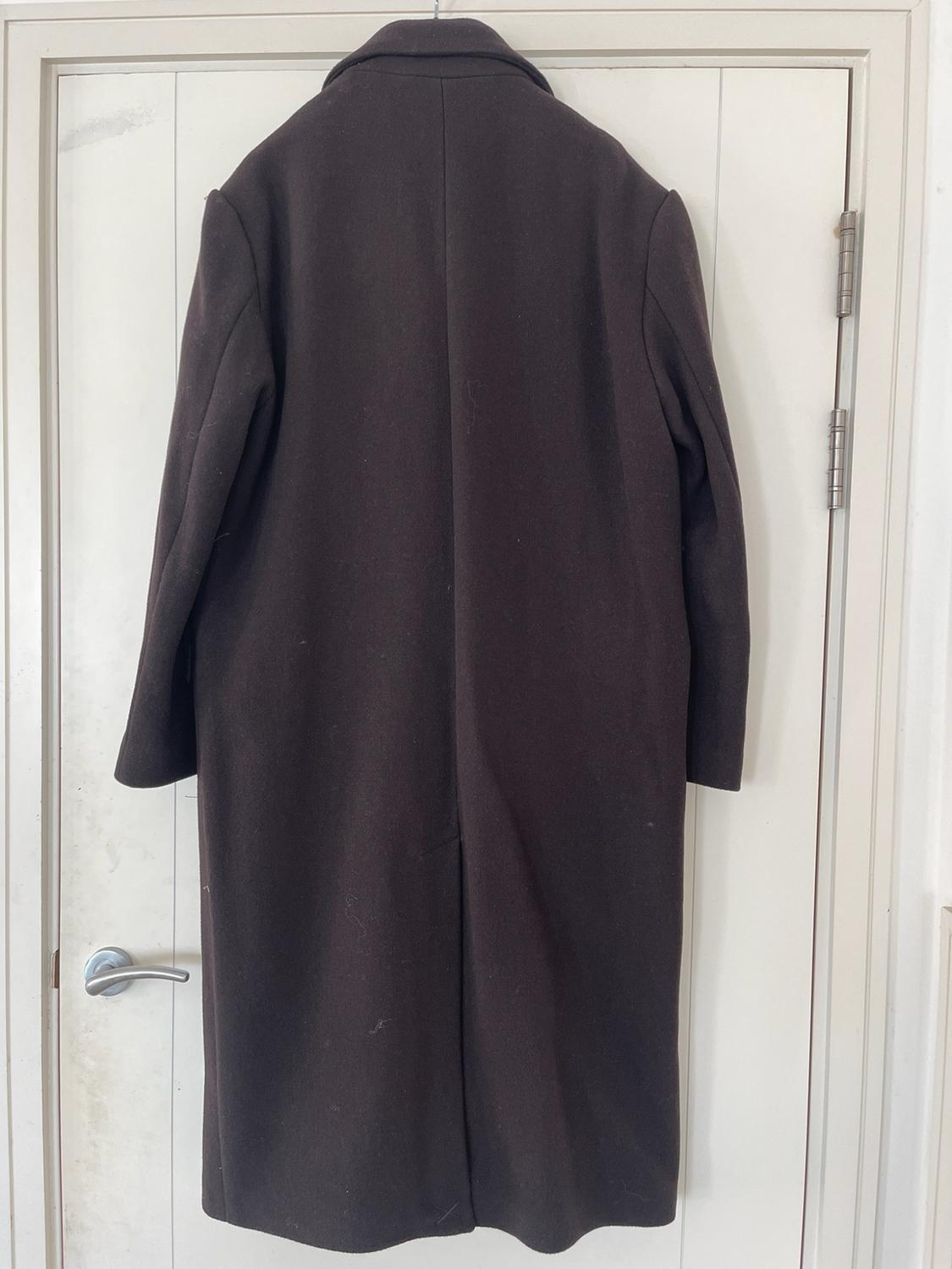 CONTRAST LAPEL WOOL COAT - Image 4