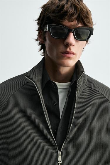 OTTOMAN RELAXED FIT JACKET - Dark charcoal grey by Zara - Image 4