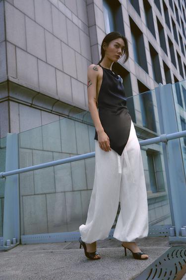 ZW COLLECTION 벌룬 팬츠 - Zara 화이트