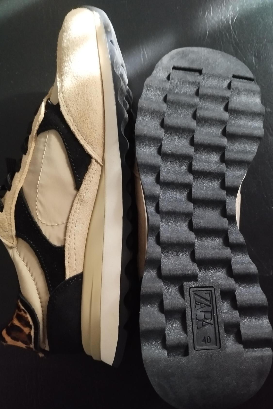 PRINTED LEATHER TRAINERS - Image 5