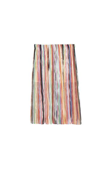 PLEATED MIDI SKIRT