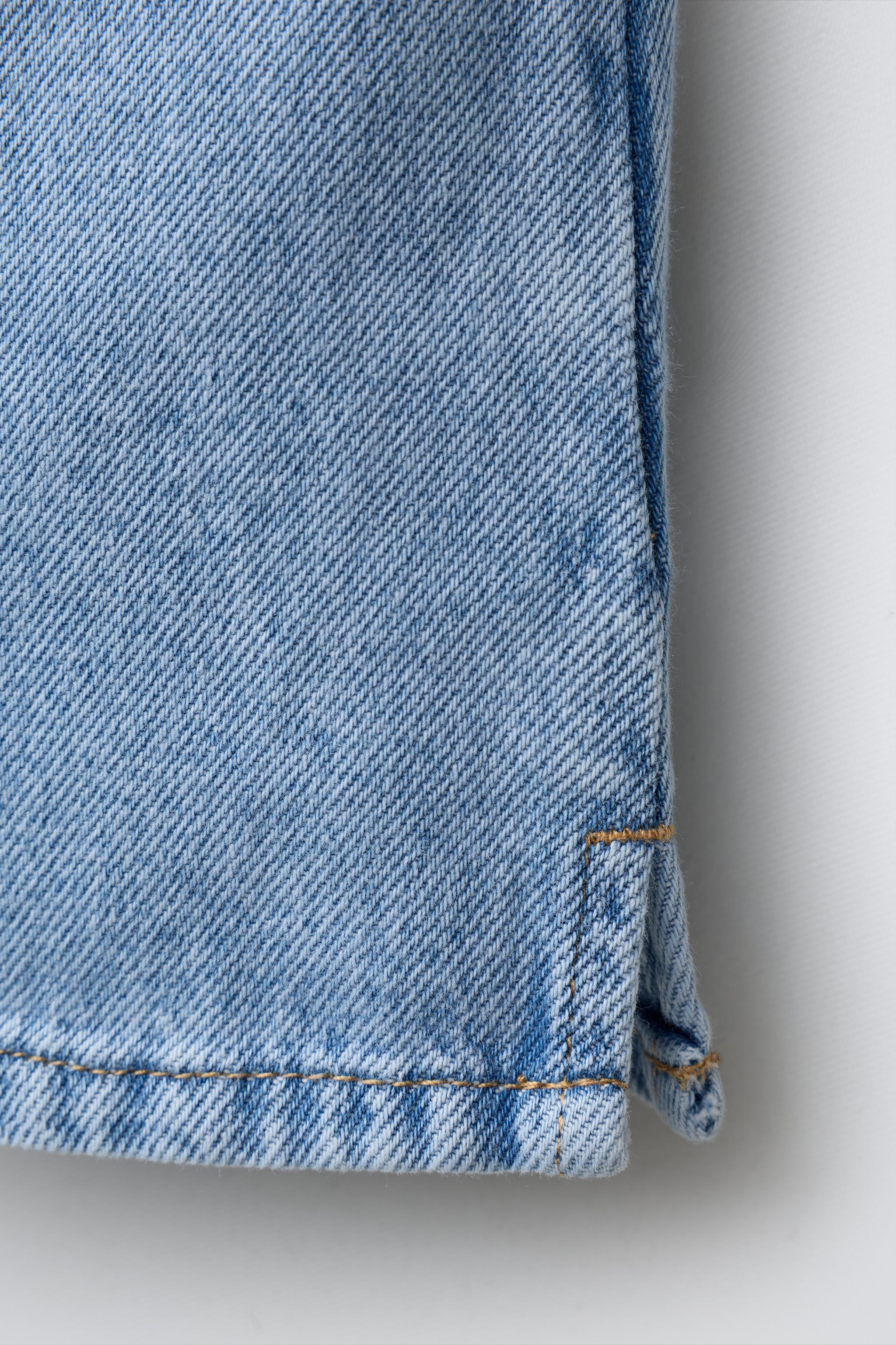 TOP EN DENIM À ONDES