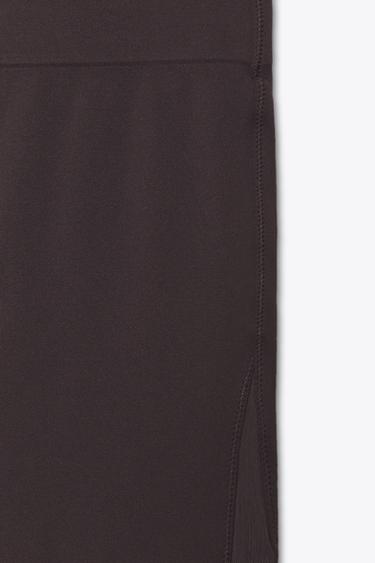 SEAMLESS TULLE COMBINATION LEGGINGS - Brown by Zara - Image 9