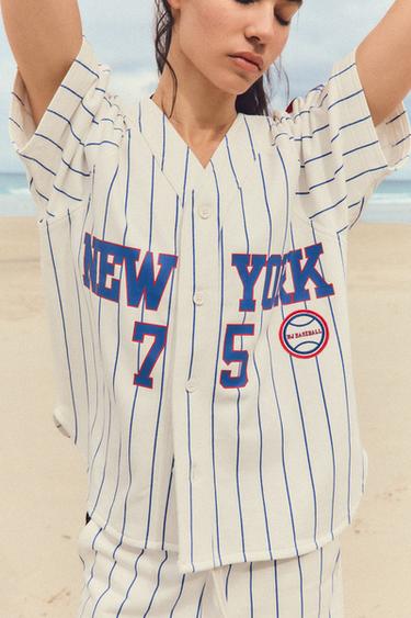 NEW YORK BASEBALL JACKET - White by Zara - Image 2