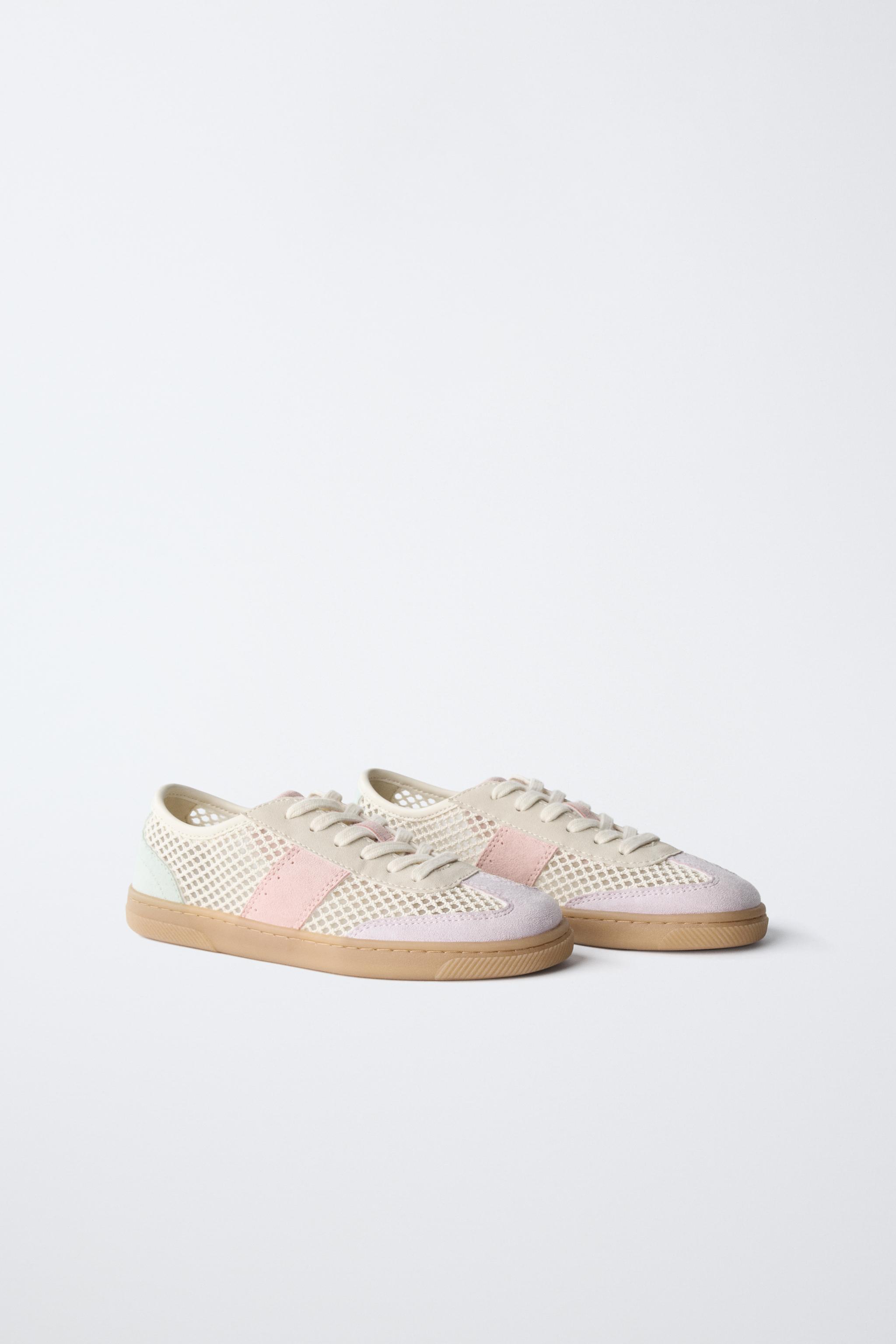 MESH SNEAKERS - Off White | ZARA Canada