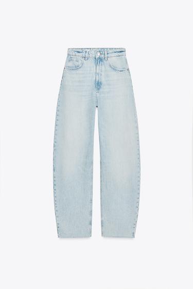 JEAN BARREL TRF TAILLE HAUTE - Bleu clair de Zara - Image 0