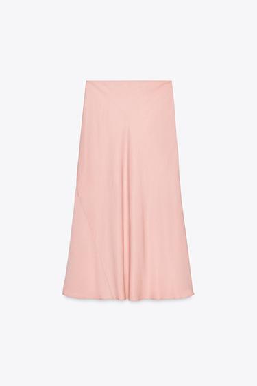 ZW COLLECTION LONG SKIRT - Pink by Zara