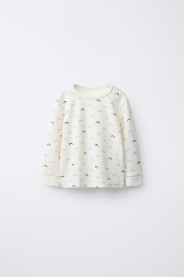 2-6 YEARS/ RAINBOW VELOUR PYJAMAS - Ecru de Zara - Image 1