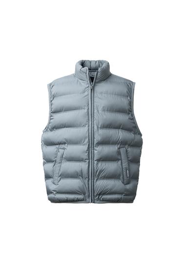 GILET ULTRALÉGER DÉPERLANT - Gris bleu de Zara