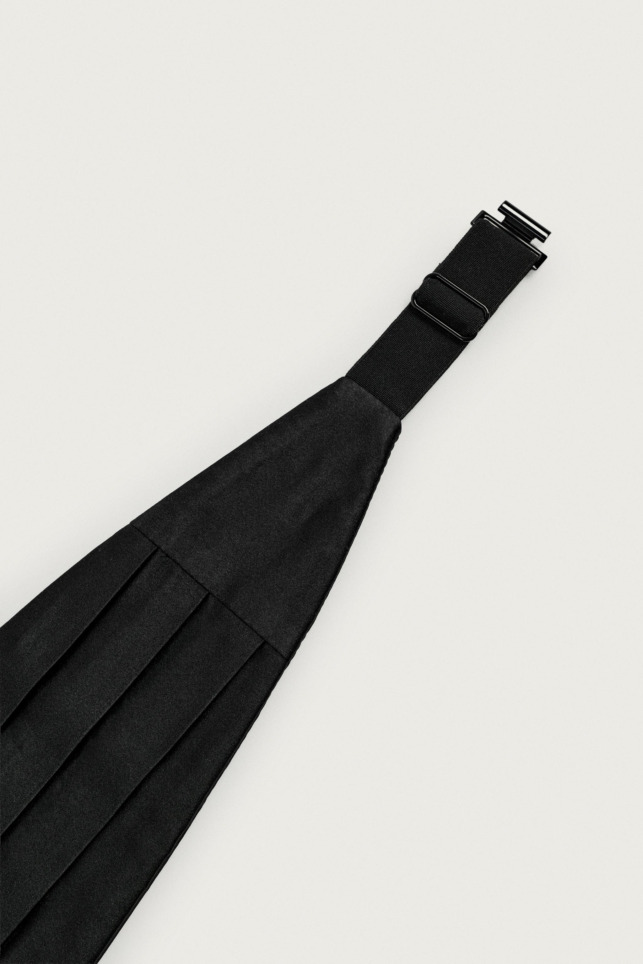 Мужские аксессуары Zara 100% SILK TUXEDO CUMMERBUND — фото 5