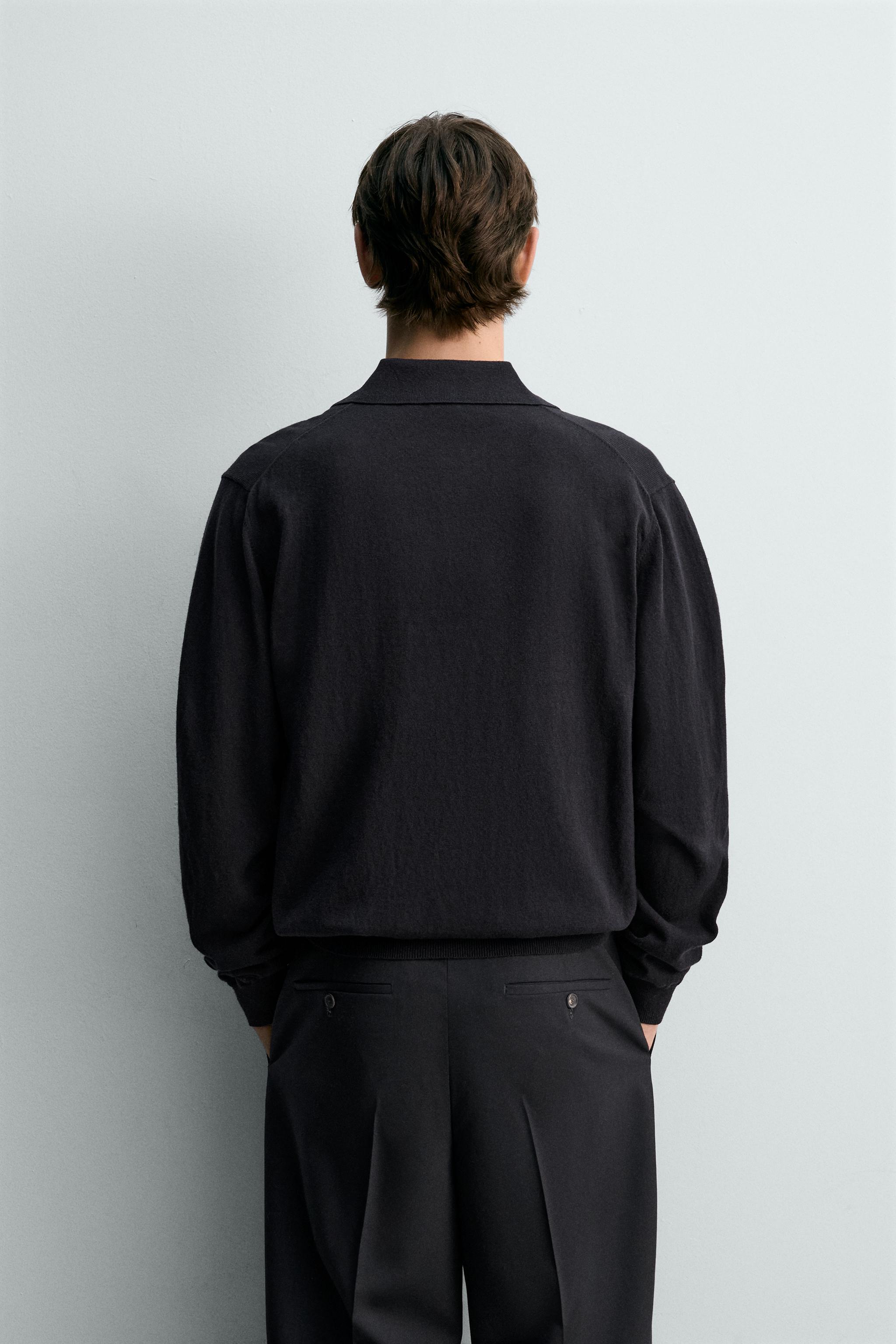 POLO EN MAILLE DE COTON ET LIN