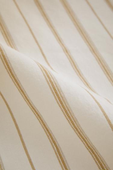 STRIPED PRINT DUVET COVER - Ochre by Zara - Image 2