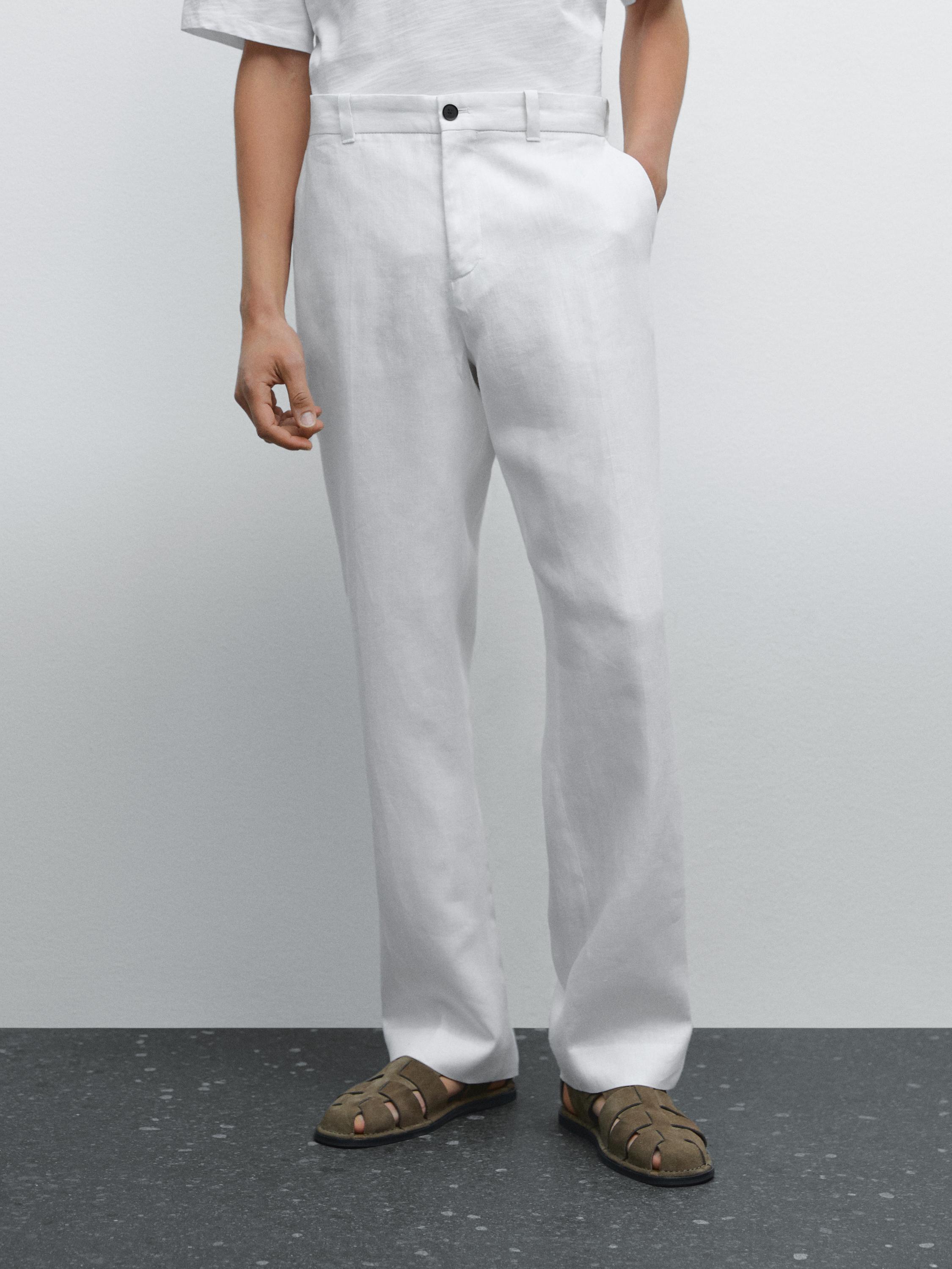 Lightweight linen trousers