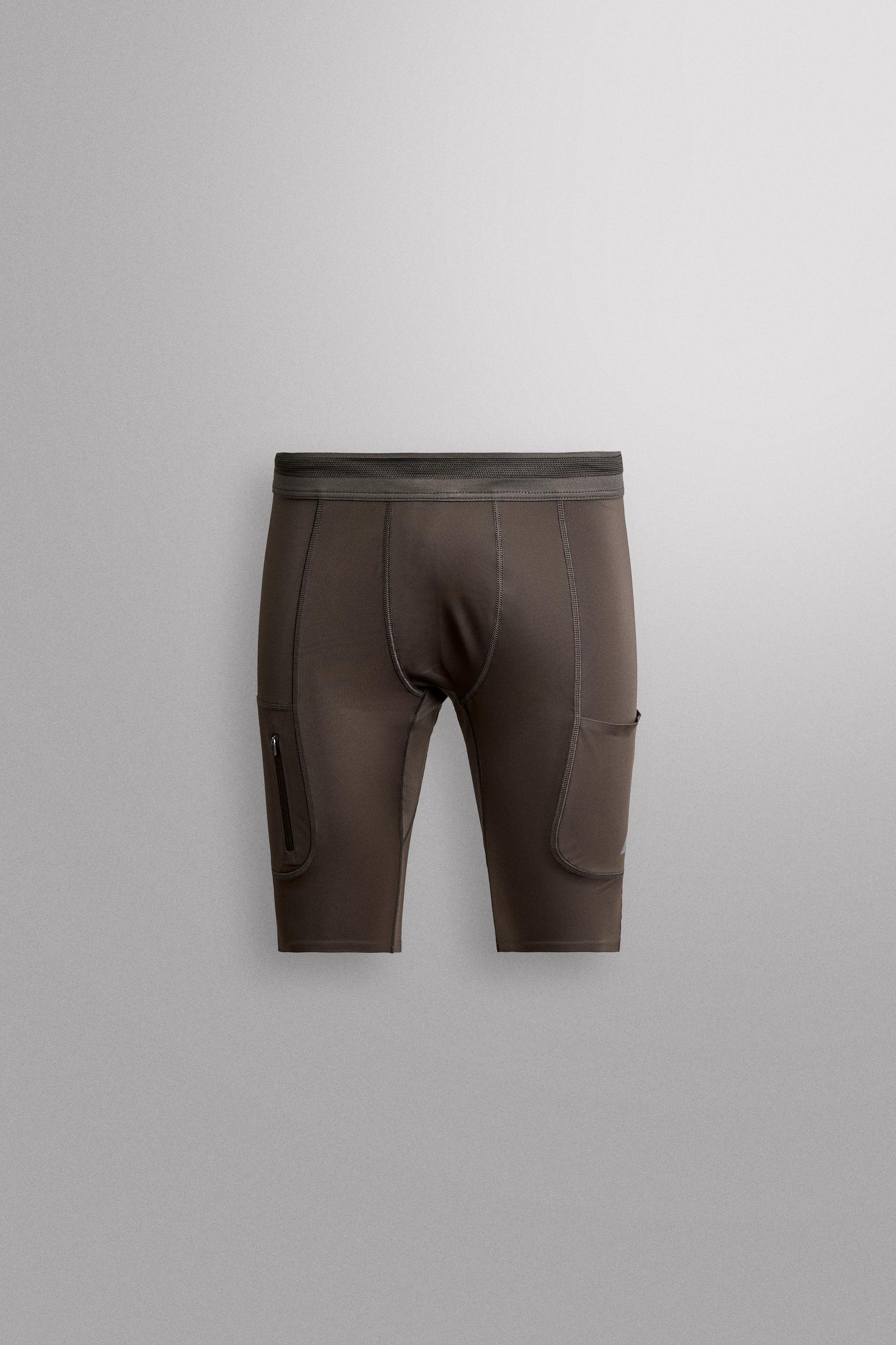 RIDAR© x ZARA RUNNING SHORTS — Brown
