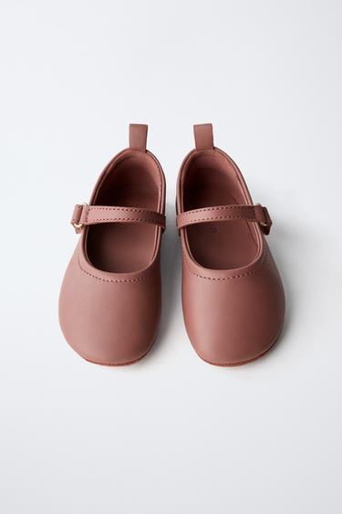 LEATHER BALLERINAS - Pink by Zara - Image 7