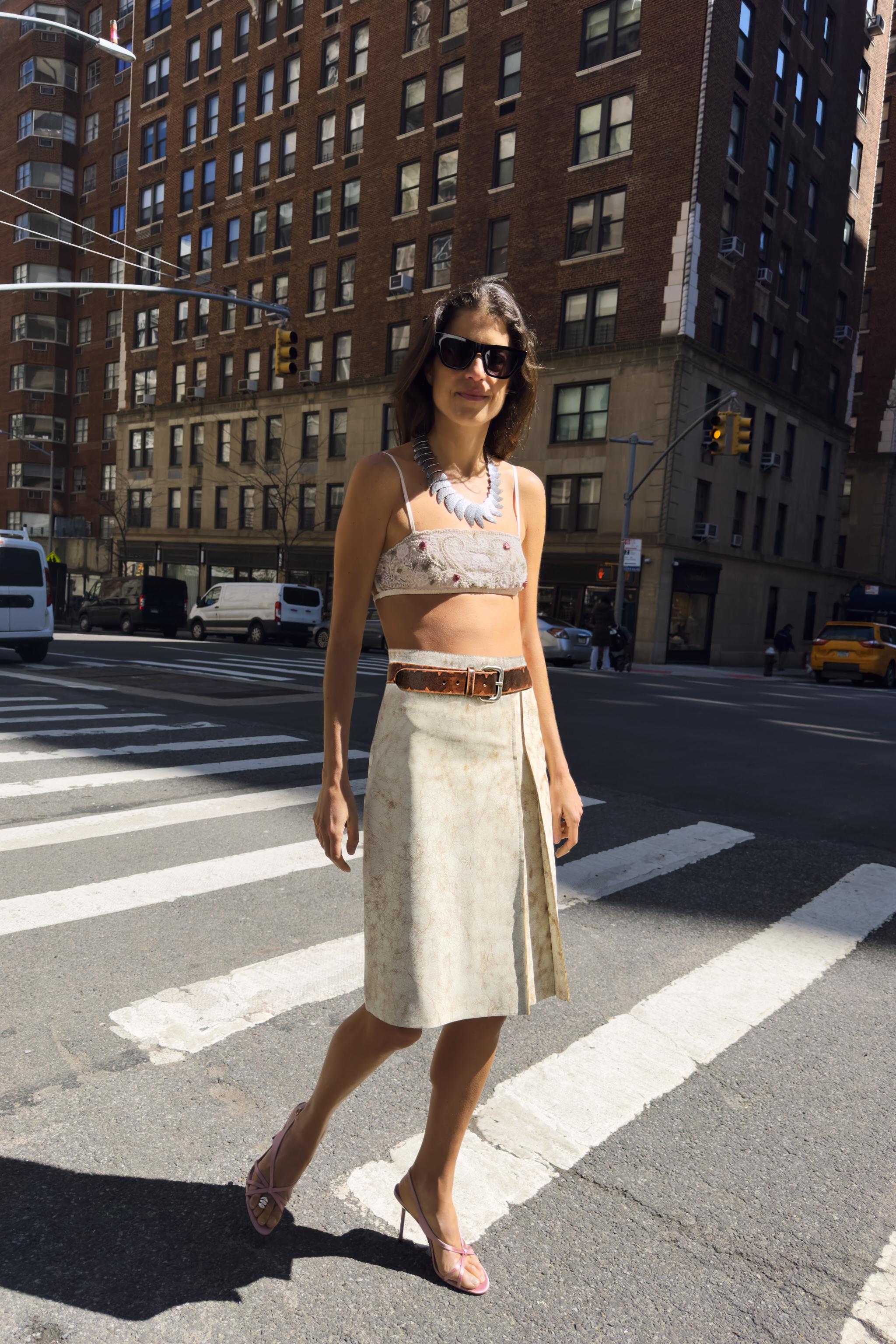 ZW COLLECTION LIMITED EDITION LEATHER SKIRT