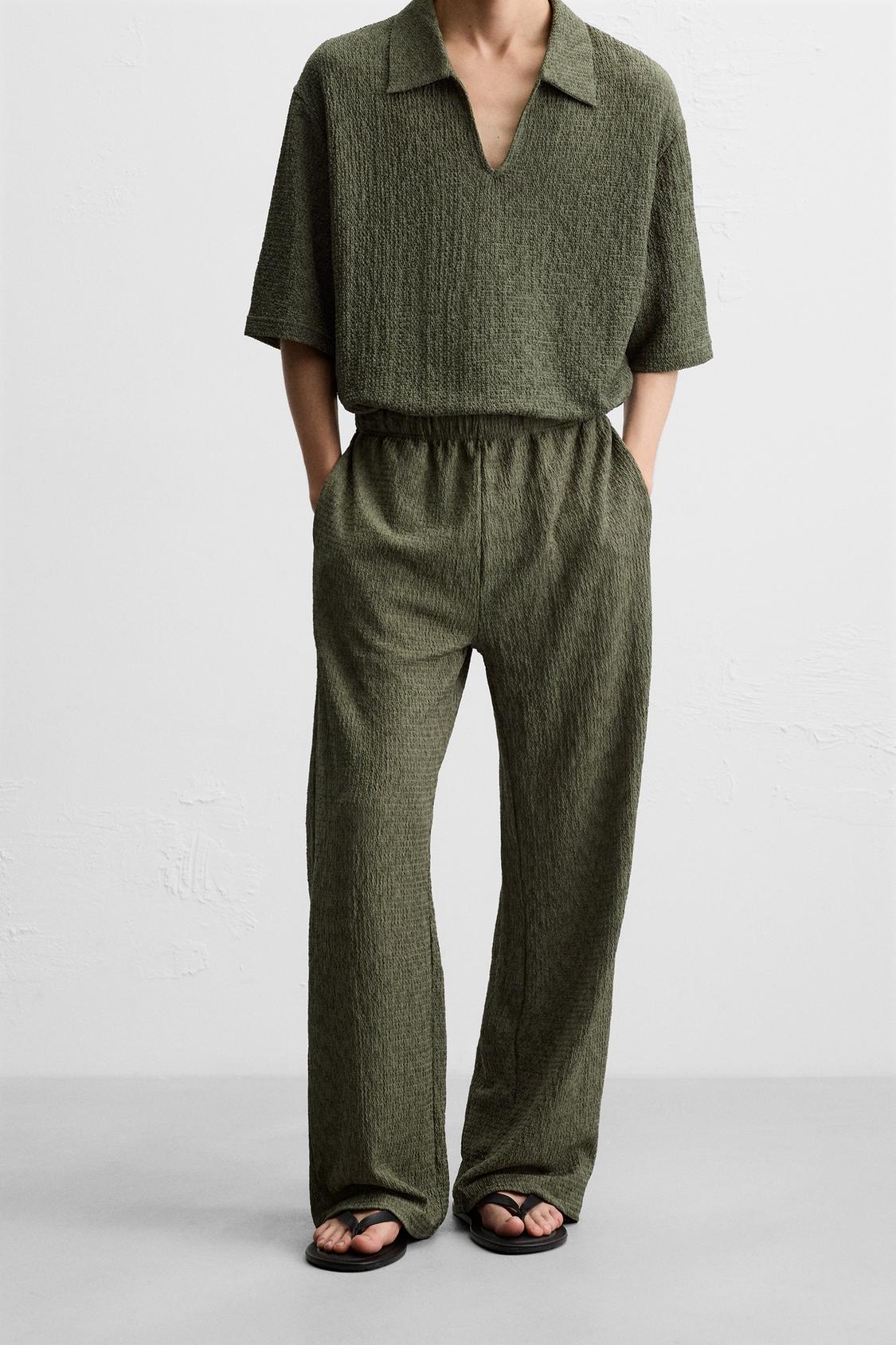 TEXTURED STRUCTURE PANTS