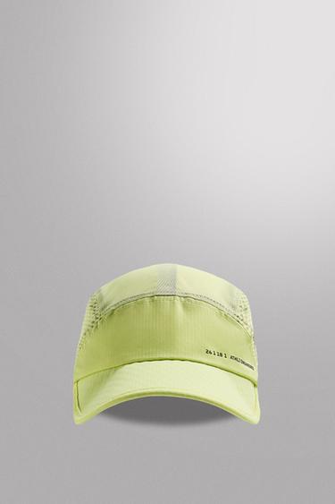 PERFORATED TECHNICAL CAP - Light lime green by Zara - Image 4