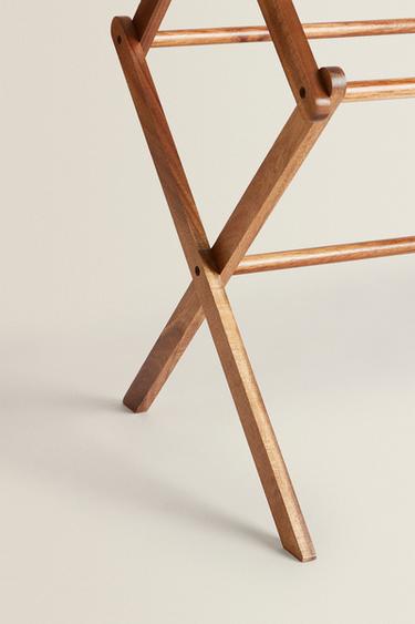 ÉTENDOIR VERTICAL PLIABLE BOIS - Beige clair de Zara - Image 3