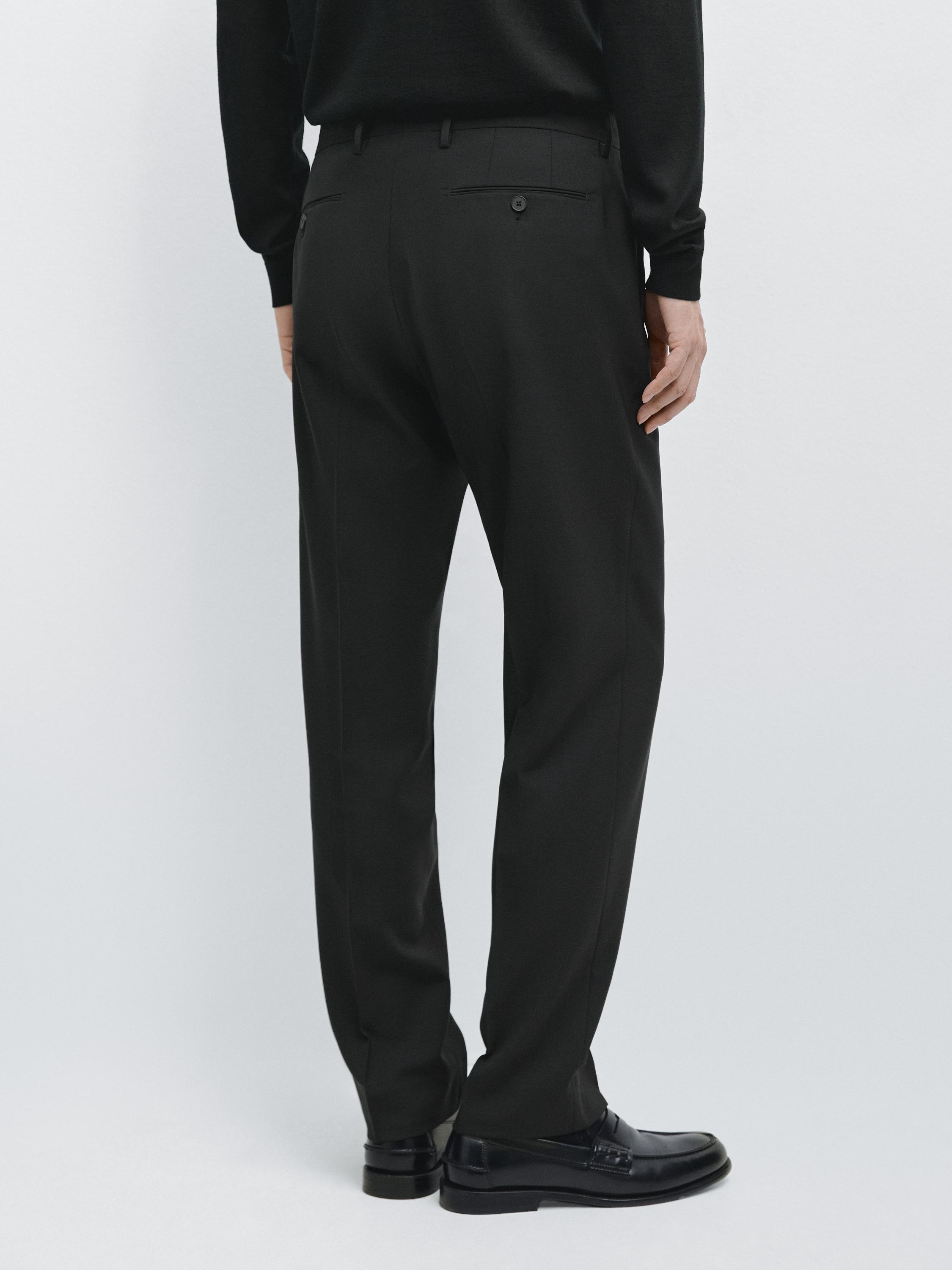 100% wool suit pants