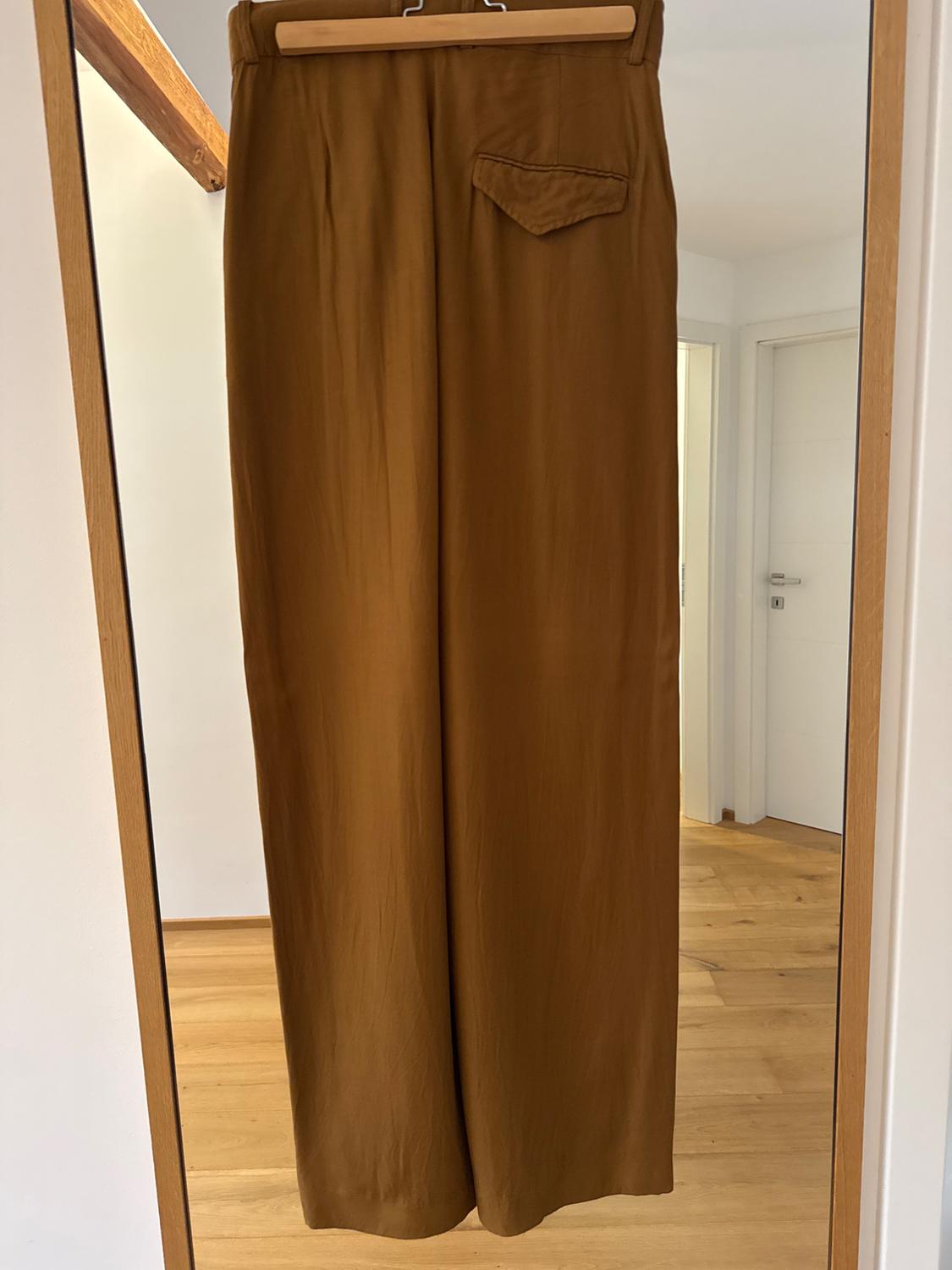 WIDE-LEG SATIN TROUSERS - Image 2