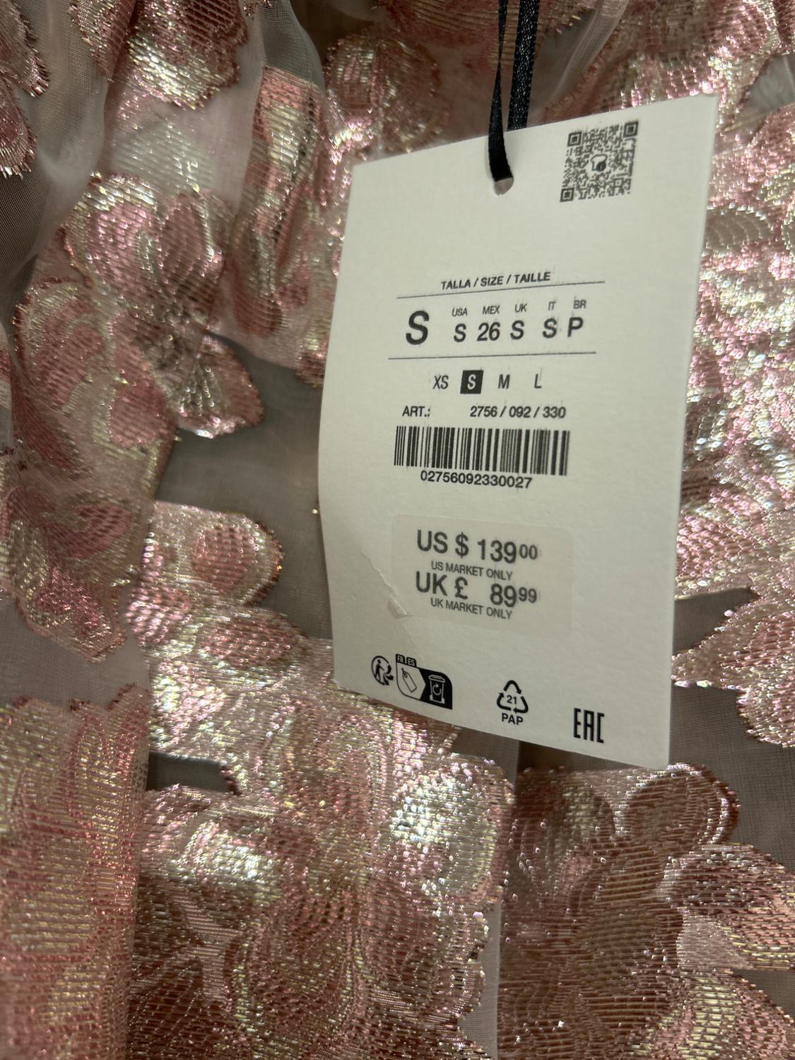 ZARA STUDIO LIMITED EDITION JACQUARD METALLIC SKIRT - Image 4