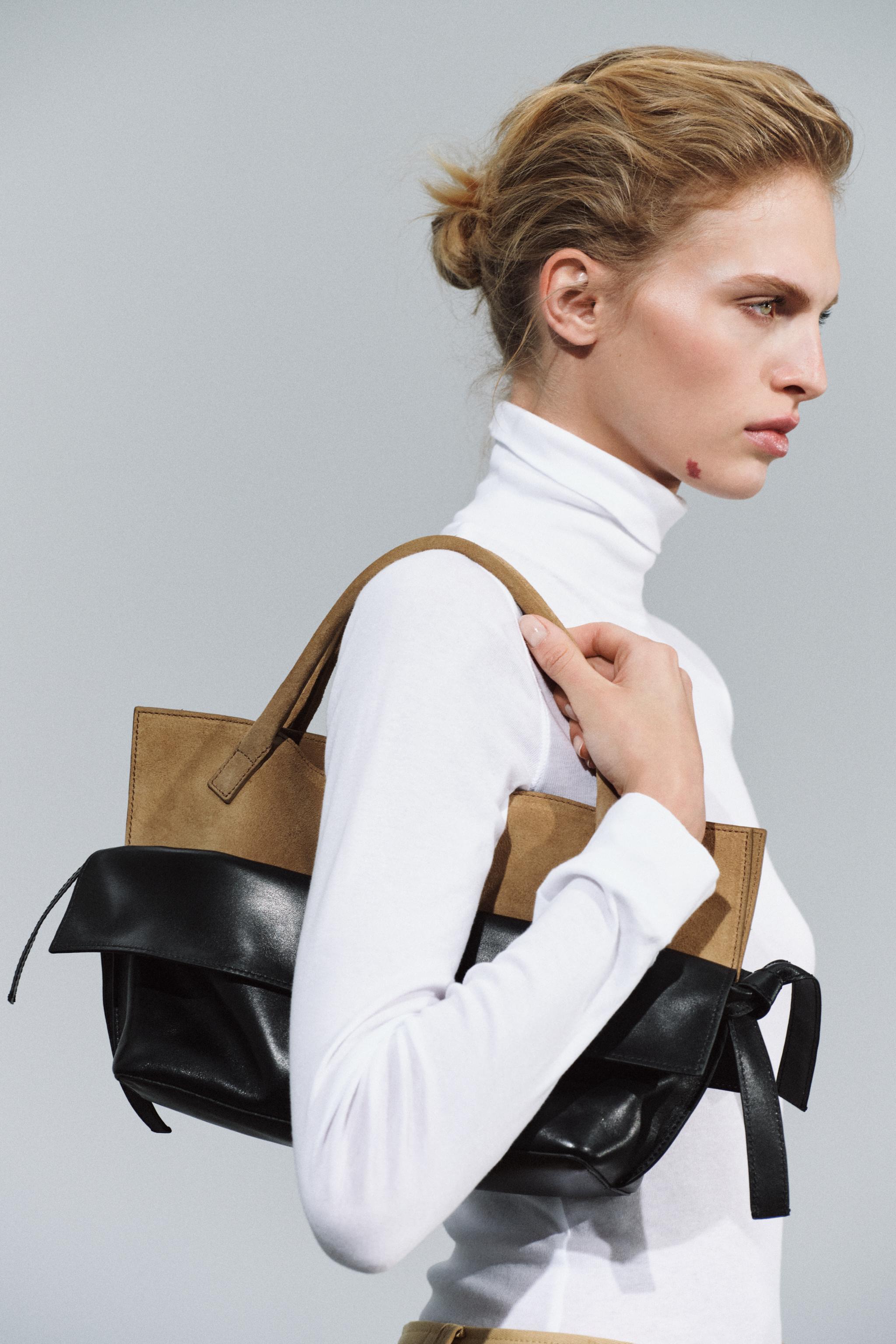 LEATHER FLAP BAG - Black | ZARA Curaçao / Curazao