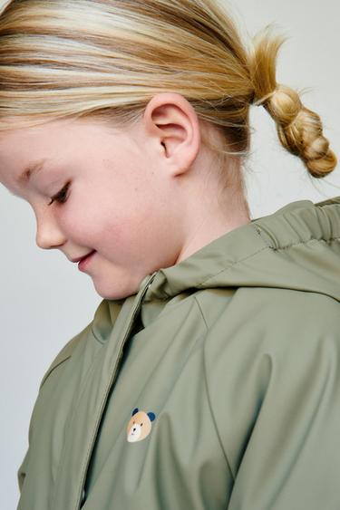 CIRÉ GOMMÉ WATER RESISTANT DOUBLURE POLAIRE - Kaki de Zara - Image 11