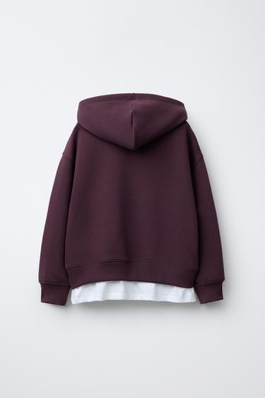 LILO & STITCH © DISNEY COMBINED hoodie - Dark burgundy by Zara - Image 1