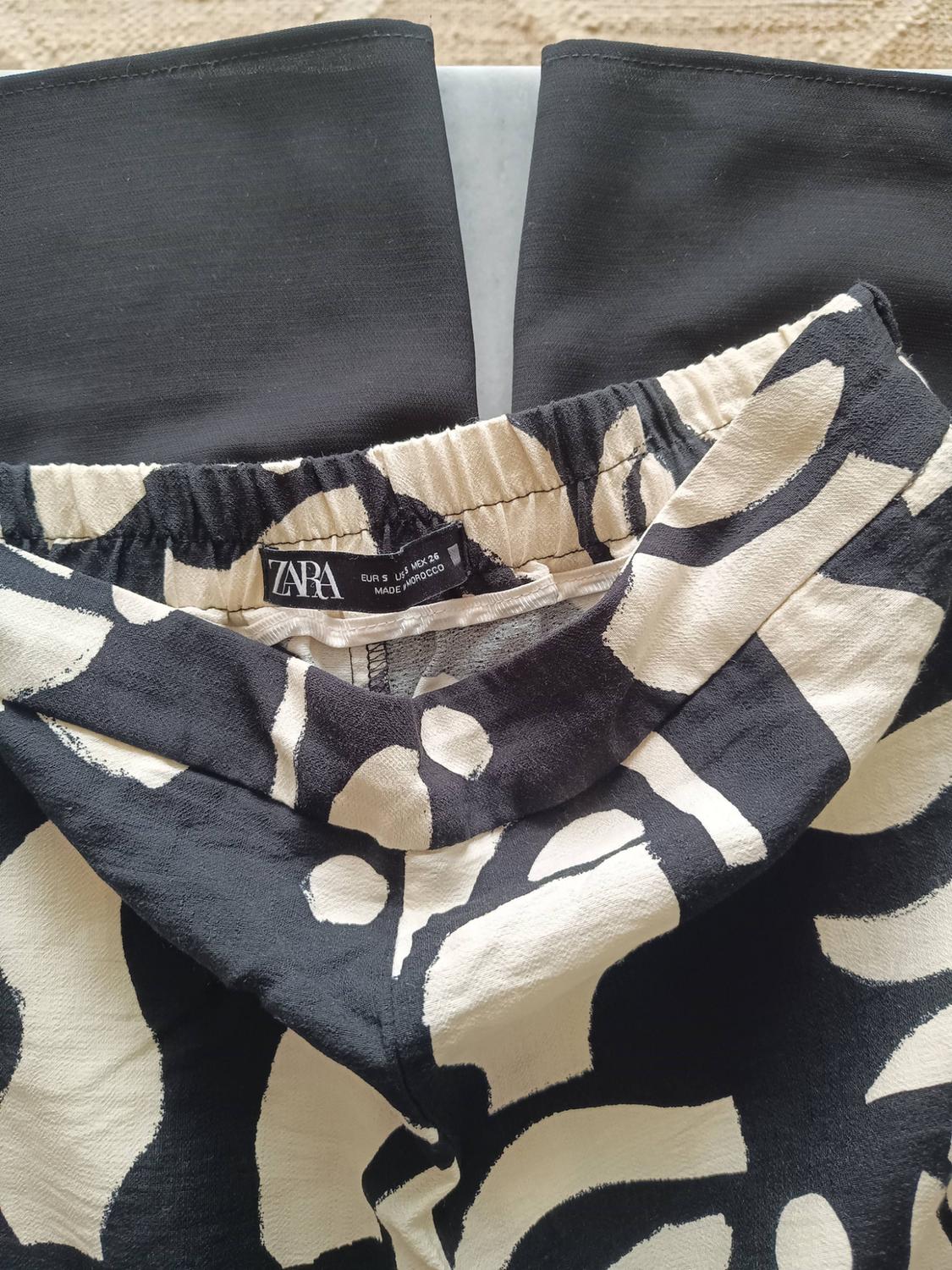 PRINTED STRAIGHT-CUT TROUSERS - Image 3