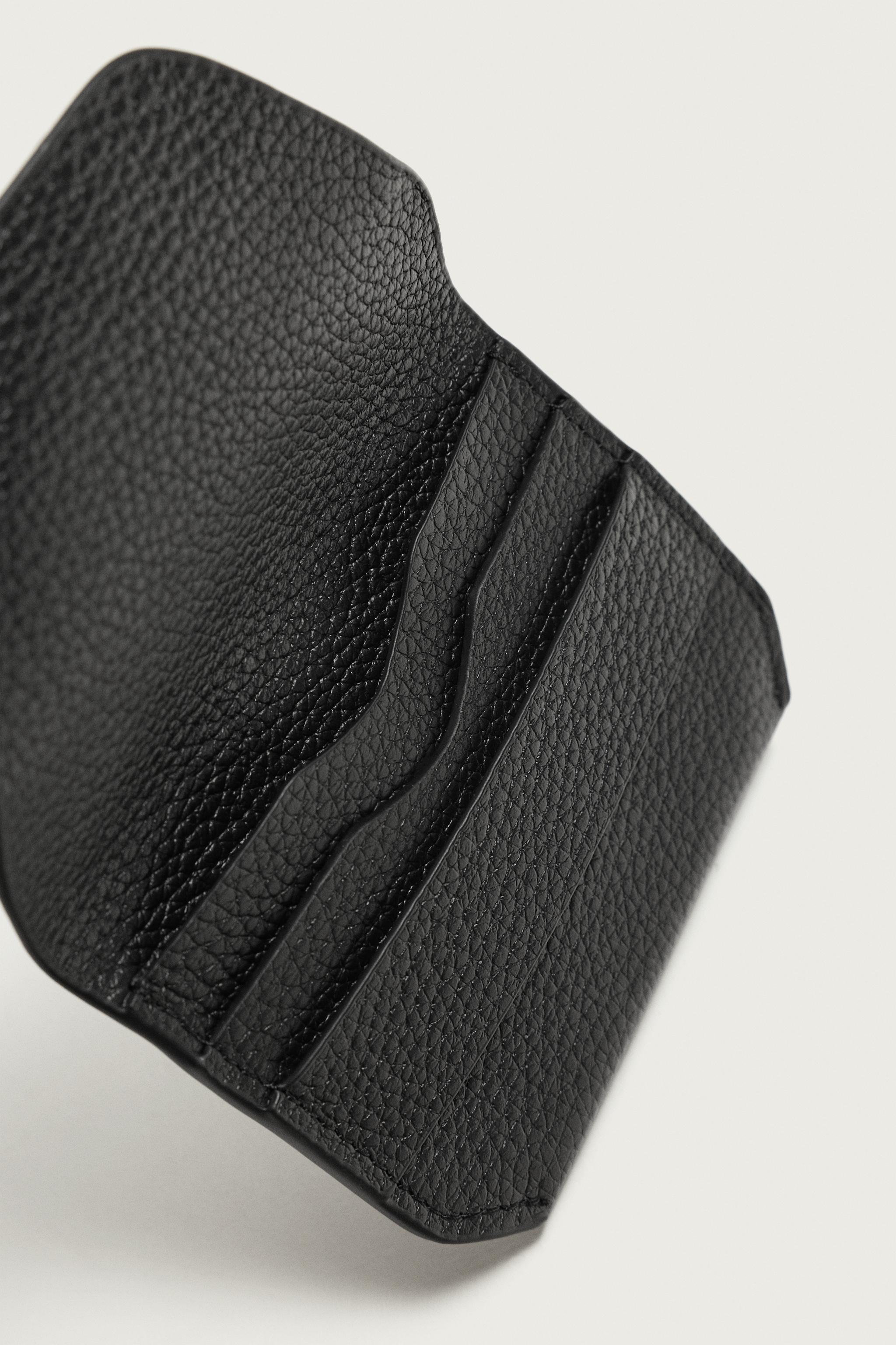 LEATHER FLAP CARDHOLDER