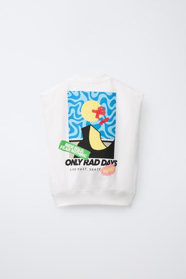 LOGO PRINT T-SHIRT - Oyster-white by Zara - Image 1