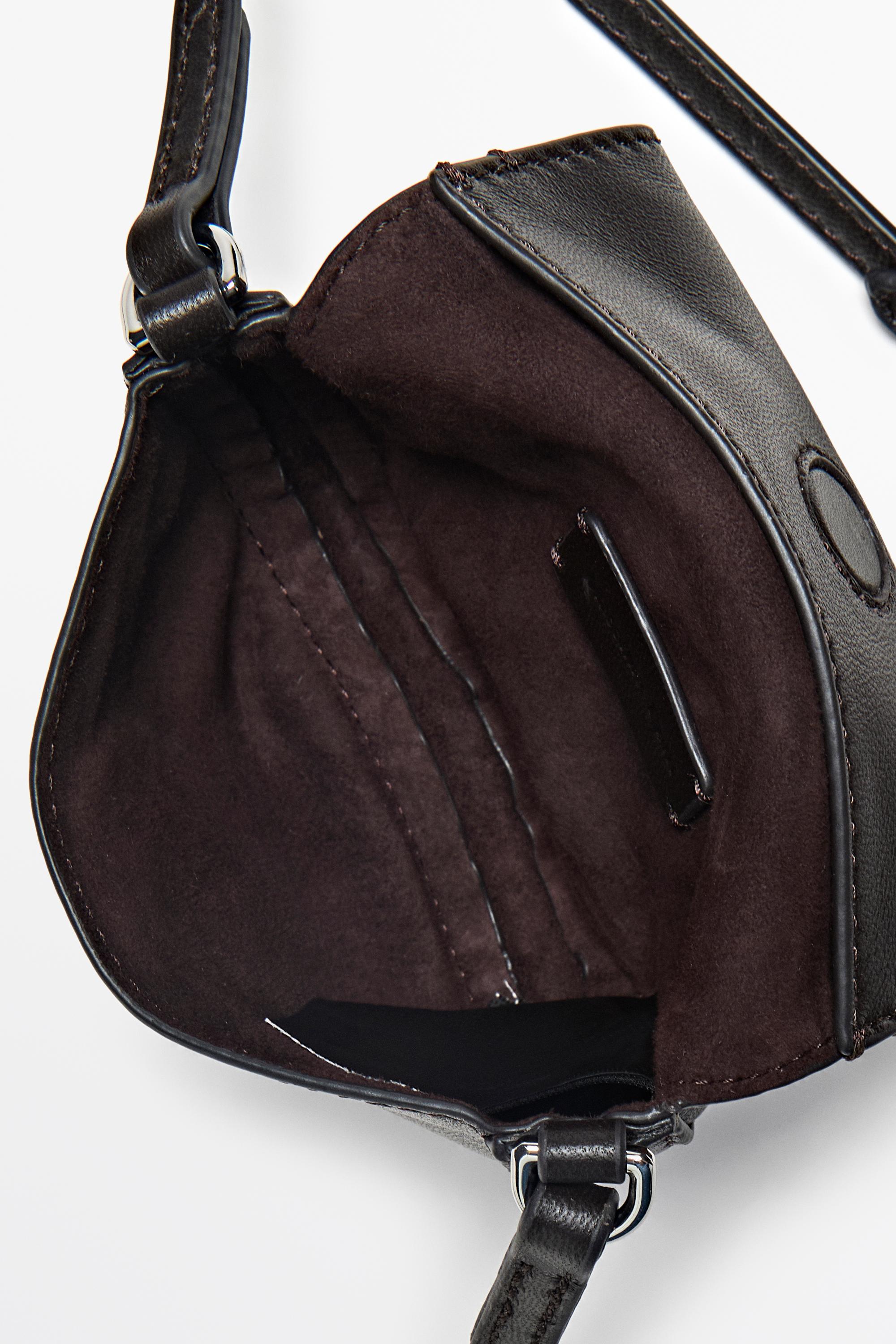 Nappa leather mini crossbody bag