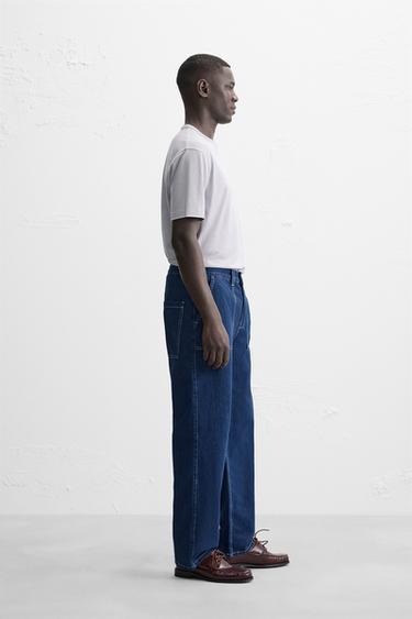 T-SHIRT MÉLANGE CHANVRE REGULAR FIT - Lavande de Zara - Image 3