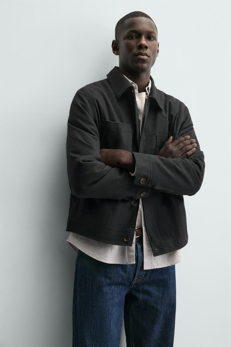 ZARA QUILTED OVERSHIRT WITH POCKETS